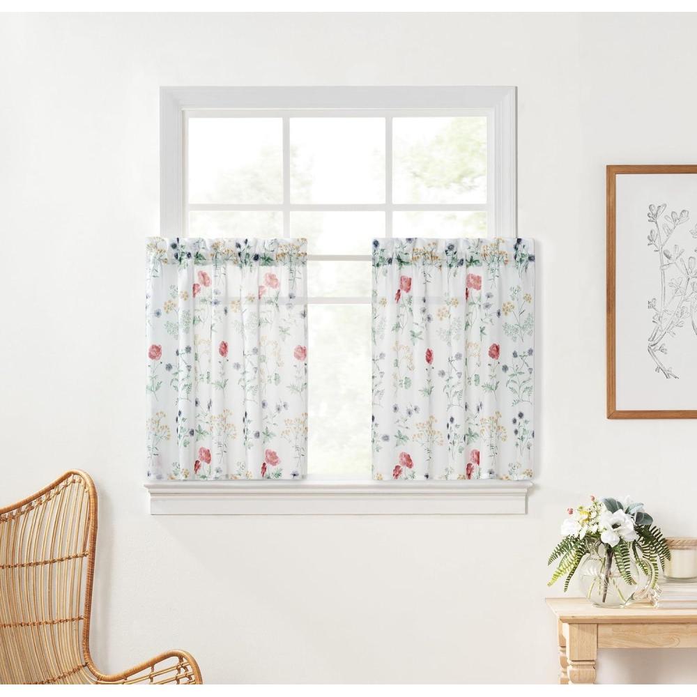 imageMartha Stewart Marthas Garden Valance for Window  Kitchen Curtain  1 Piece  54quot x 14quot MultiMulti Color