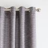 Martha Stewart Grey Light Filtering Window Curtains for Living Room or Bedroom – 50″ x 95″ – Textured Panels – Grommet Top – Set of 2(Charcoal)
