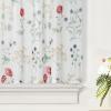 Martha Stewart Martha’s Garden Valance for Window – Kitchen Curtain – 1 Piece – 54″ x 14″, Multi(Multi Color)