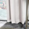 Martha Stewart Park Avenue Metallic Blackout Back Tab Window Curtain Panel Pair, 84″, Blush(Blush)