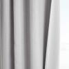 Martha Stewart Park Avenue Metallic Blackout Back Tab Window Curtain Panel Pair, 84″, Blush(Silver)