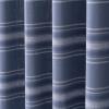 Martha Stewart Ruffle Curtains Striped Valance for Window – Kitchen Curtain – 1 Piece – 60″ x 14″, Blue(Blue)