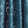 Martha Stewart Sherwood Velvet Grommet Window Curtain Panel Pair, 84″, Teal(Teal)