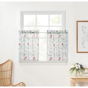 Martha Stewart Martha’s Garden Valance for Window – Kitchen Curtain – 1 Piece – 54″ x 14″, Multi(Multi Color)