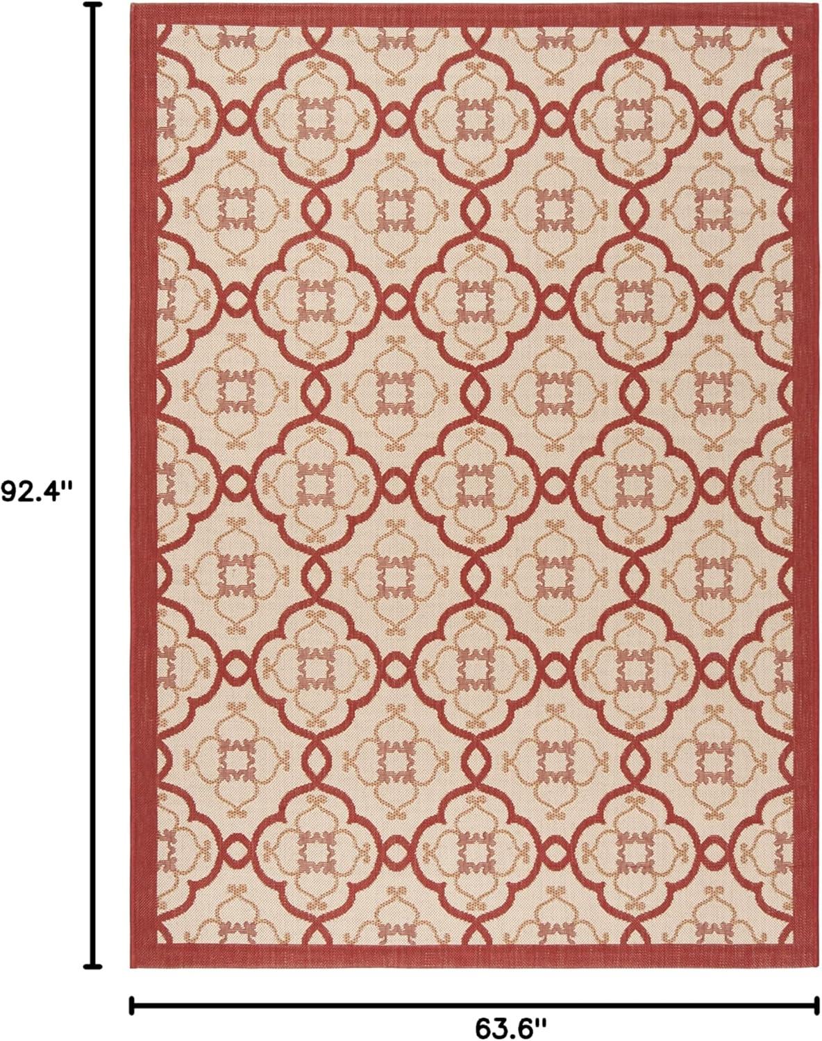 imageMartha Stewart x SAFAVIEH Outdoor Area Rug Collection  8 x 112quot Beige ampamp Sweet Pea Weather Resistant ampamp Washable Ideal for Patio Backyard Mudroom Deck Dining Space MSR4262Bougainvillea