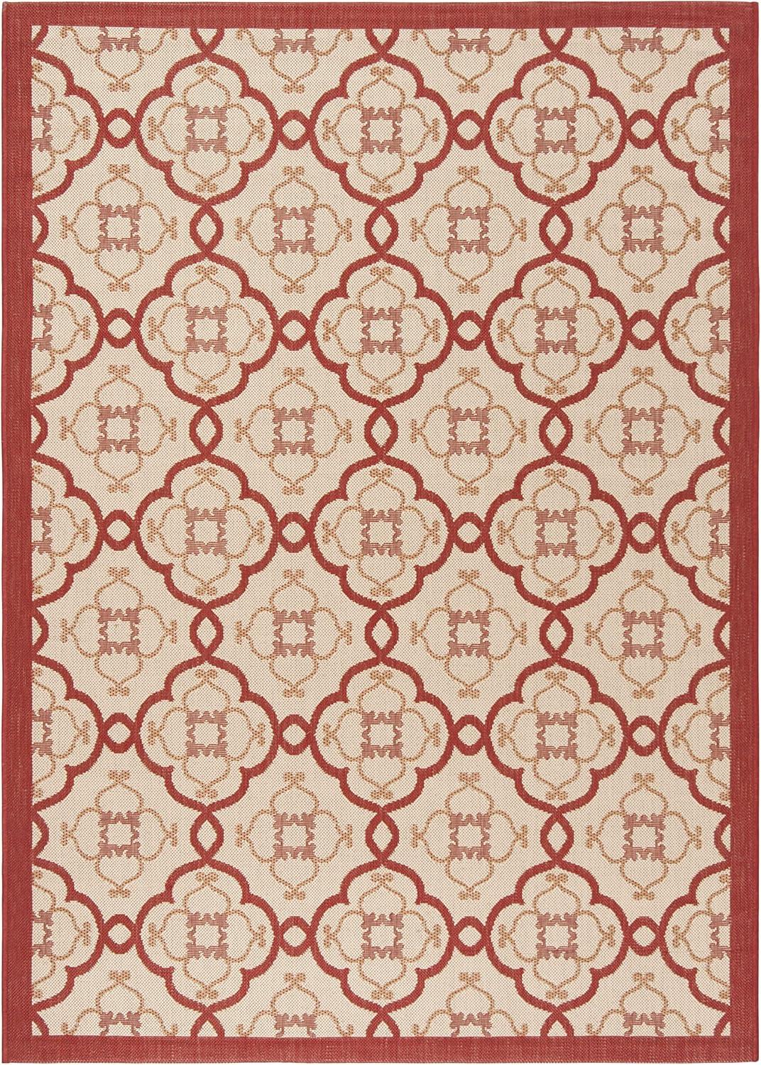 imageMartha Stewart x SAFAVIEH Outdoor Area Rug Collection  8 x 112quot Beige ampamp Sweet Pea Weather Resistant ampamp Washable Ideal for Patio Backyard Mudroom Deck Dining Space MSR4262Bougainvillea