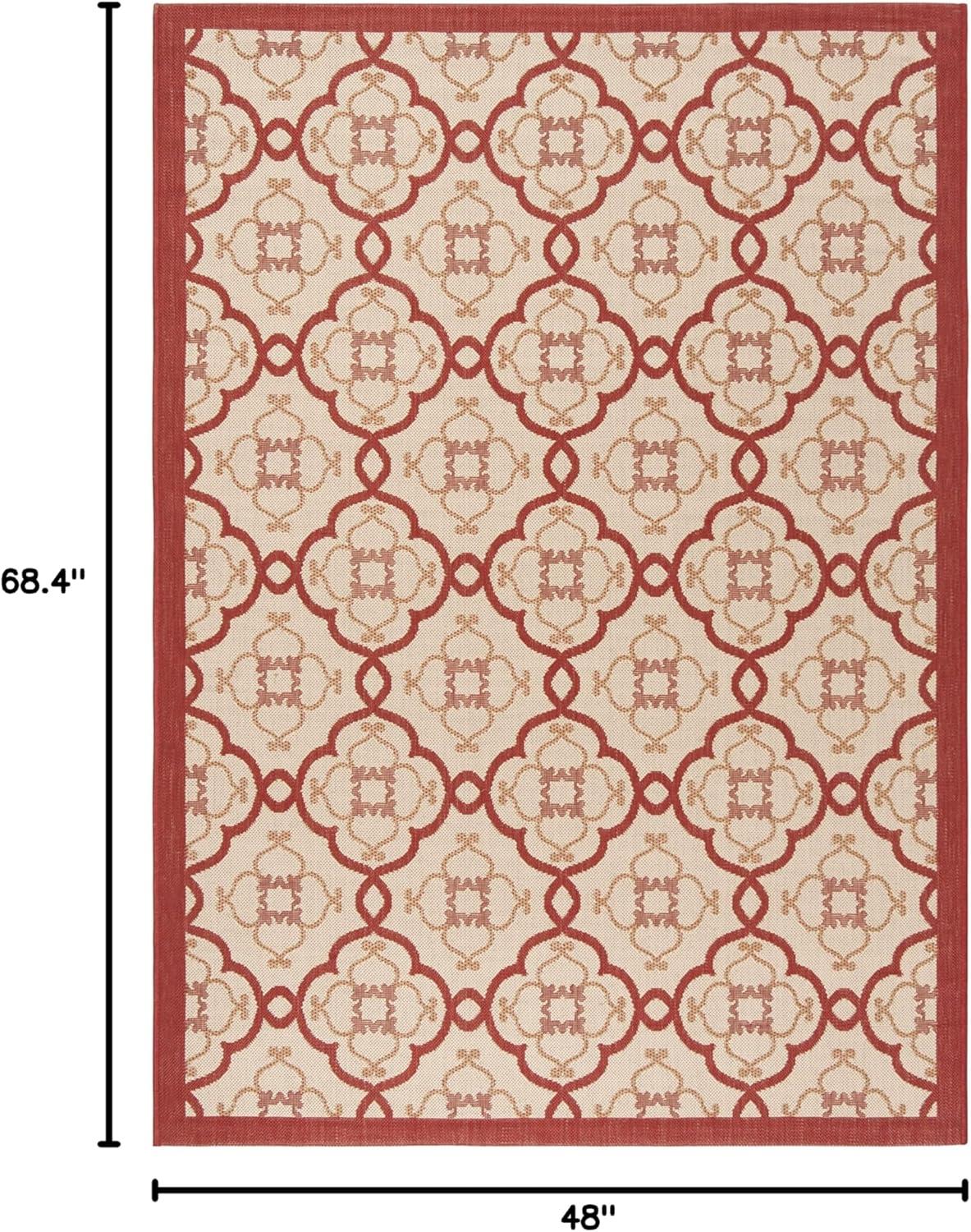 imageMartha Stewart x SAFAVIEH Outdoor Area Rug Collection  8 x 112quot Beige ampamp Sweet Pea Weather Resistant ampamp Washable Ideal for Patio Backyard Mudroom Deck Dining Space MSR4262Bougainvillea