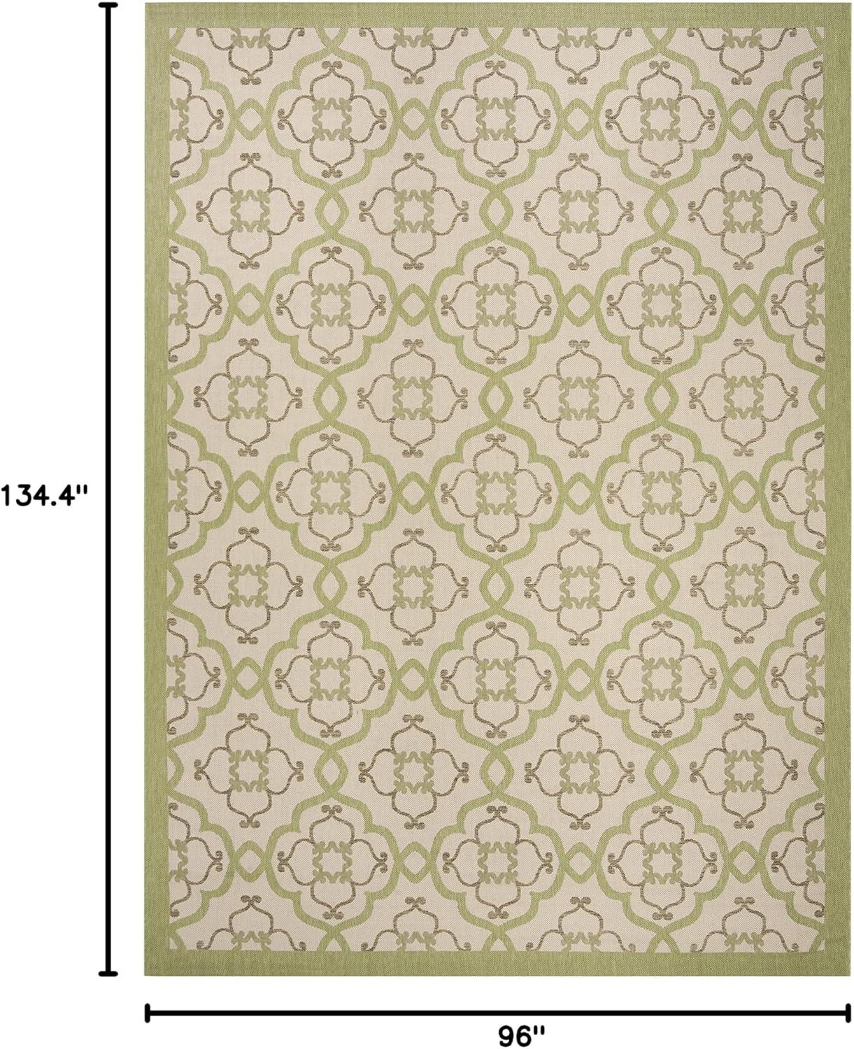 imageMartha Stewart x SAFAVIEH Outdoor Area Rug Collection  8 x 112quot Beige ampamp Sweet Pea Weather Resistant ampamp Washable Ideal for Patio Backyard Mudroom Deck Dining Space MSR4262BeigeSweet Pea