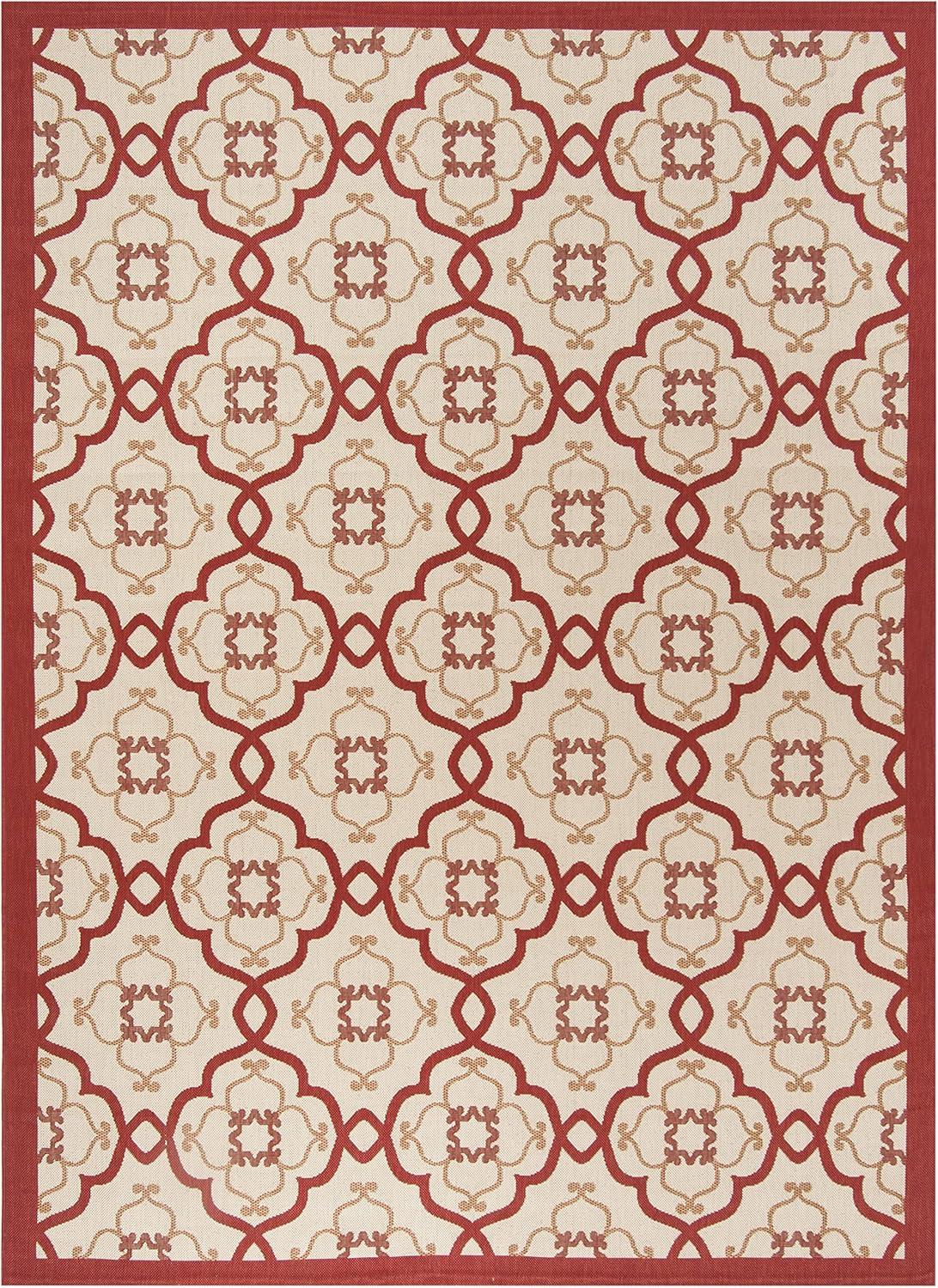 imageMartha Stewart x SAFAVIEH Outdoor Area Rug Collection  8 x 112quot Bougainvillea Weather Resistant ampamp Washable Ideal for Patio Backyard Mudroom Deck Dining Space MSR4262238