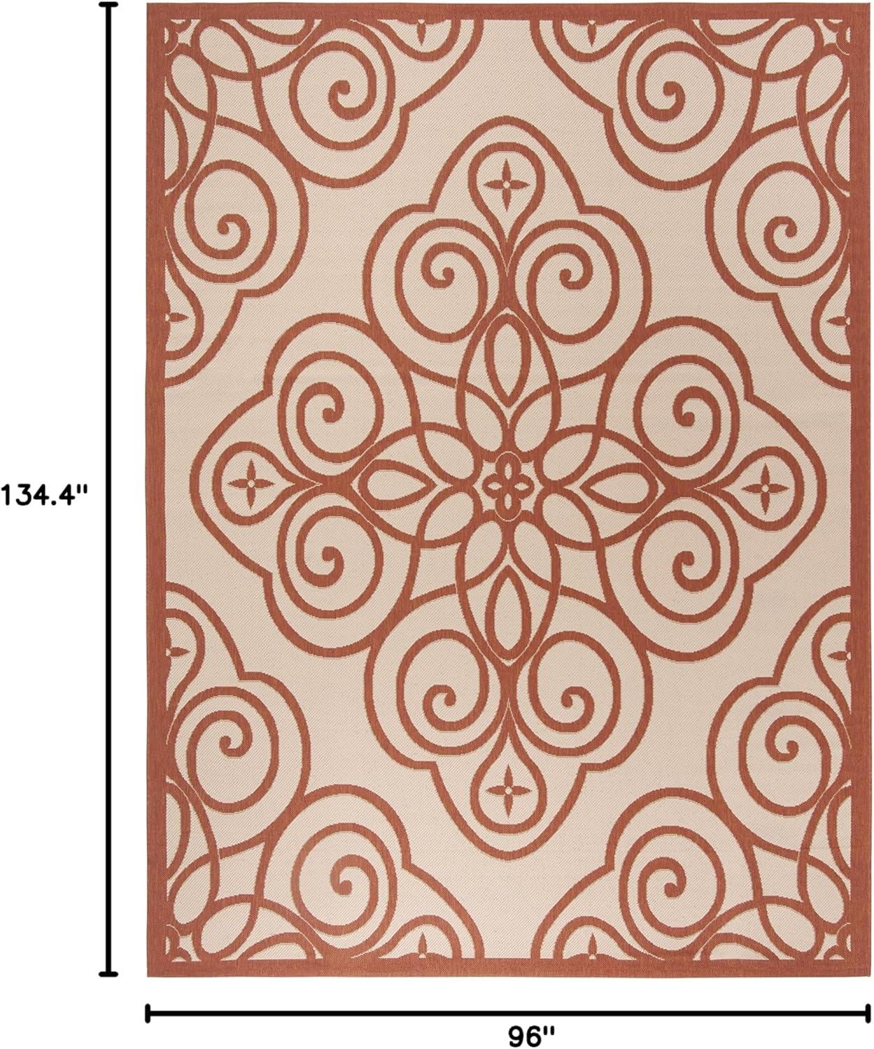 imageMartha Stewart x SAFAVIEH Outdoor Area Rug Collection  8 x 112quot Cayenne Weather Resistant ampamp Washable Ideal for Patio Backyard Mudroom Deck Dining Space MSR4244231