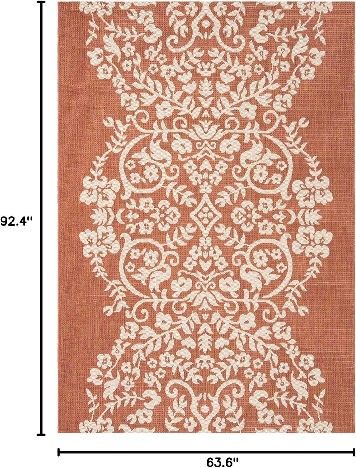imageMartha Stewart x SAFAVIEH Outdoor Area Rug Collection  8 x 112quot Cinnamon Stick Weather Resistant ampamp Washable Ideal for Patio Backyard Mudroom Deck Dining Space MSR4256241Cinnamon Stick