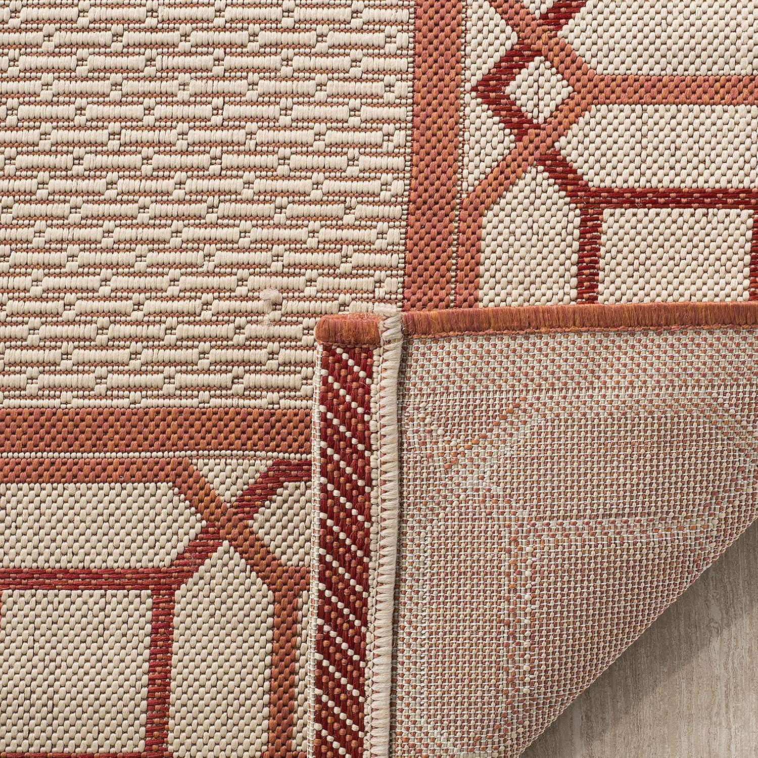 imageMartha Stewart x SAFAVIEH Outdoor Area Rug Collection  8 x 112quot Cinnamon Stick Weather Resistant ampamp Washable Ideal for Patio Backyard Mudroom Deck Dining Space MSR4266231A11