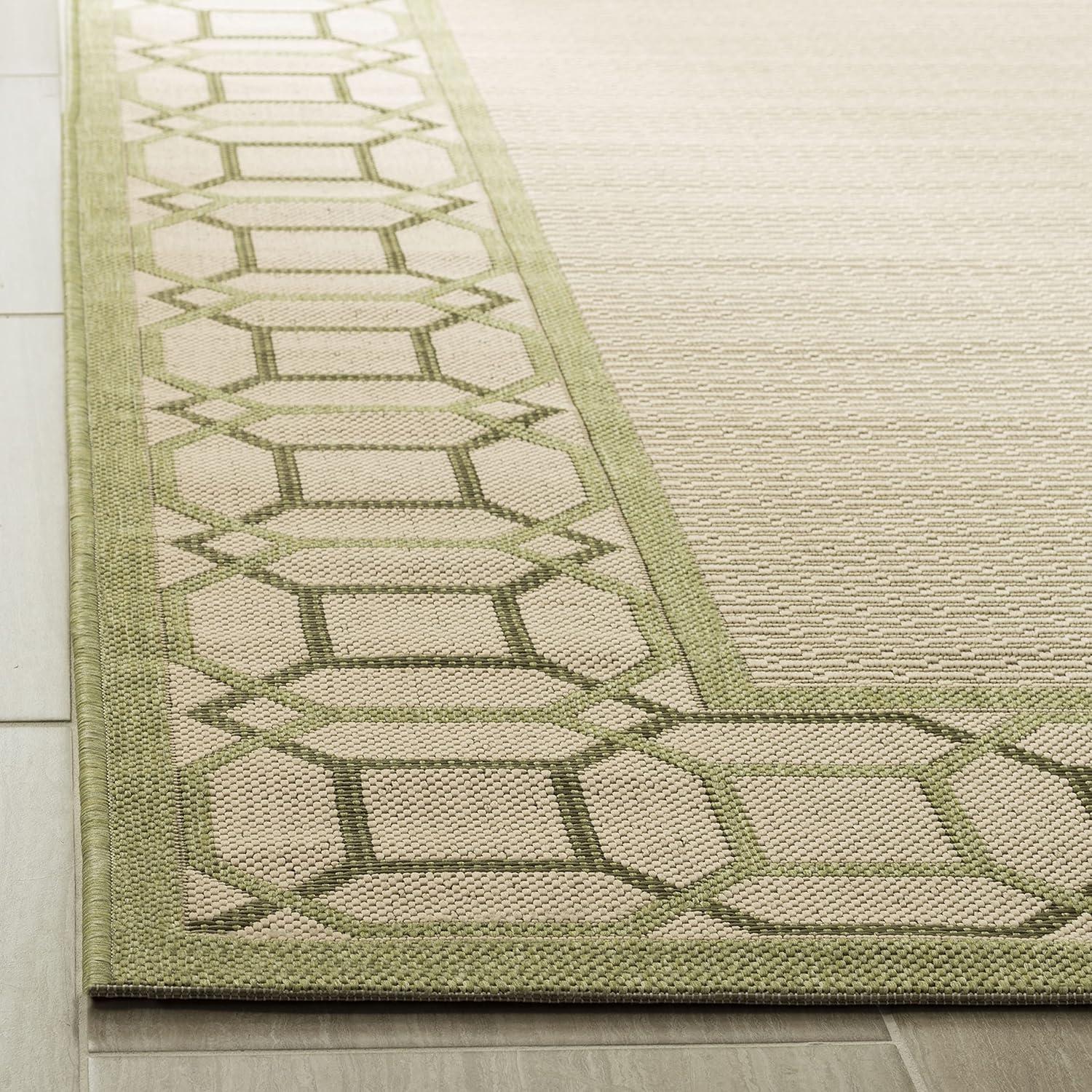 imageMartha Stewart x SAFAVIEH Outdoor Area Rug Collection  8 x 112quot Cinnamon Stick Weather Resistant ampamp Washable Ideal for Patio Backyard Mudroom Deck Dining Space MSR4266231A11