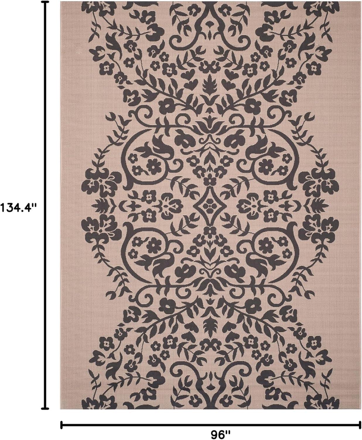 imageMartha Stewart x SAFAVIEH Outdoor Area Rug Collection  8 x 112quot Cinnamon Stick Weather Resistant ampamp Washable Ideal for Patio Backyard Mudroom Deck Dining Space MSR4256241Hickory