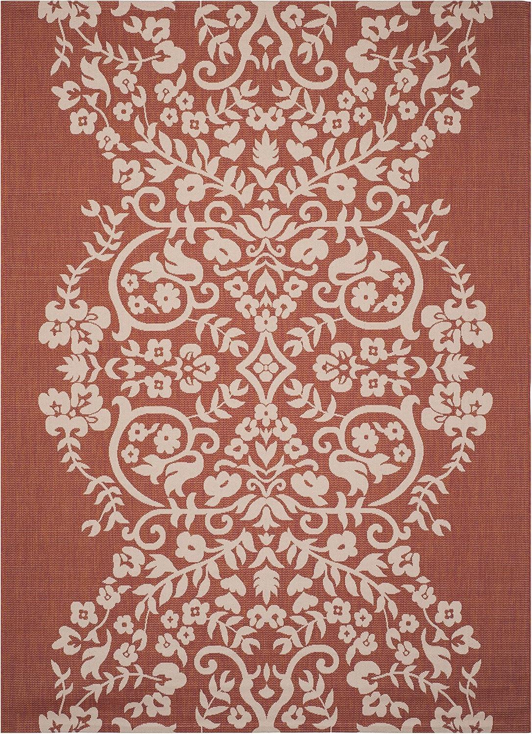 imageMartha Stewart x SAFAVIEH Outdoor Area Rug Collection  8 x 112quot Cinnamon Stick Weather Resistant ampamp Washable Ideal for Patio Backyard Mudroom Deck Dining Space MSR4256241Cinnamon Stick