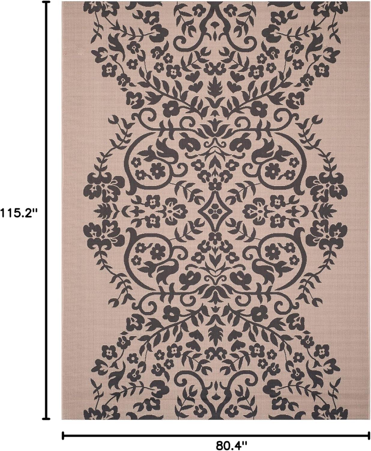 imageMartha Stewart x SAFAVIEH Outdoor Area Rug Collection  8 x 112quot Cinnamon Stick Weather Resistant ampamp Washable Ideal for Patio Backyard Mudroom Deck Dining Space MSR4256241Hickory