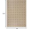 Martha Stewart x SAFAVIEH Outdoor Area Rug Collection – 8′ x 11’2″, Brown & Cream, Weather Resistant & Washable, Ideal for Patio, Backyard, Mudroom, Deck, Dining Space (MSR4253-22)