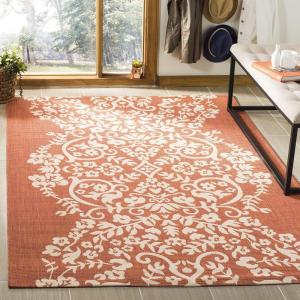 Martha Stewart x SAFAVIEH Outdoor Area Rug Collection – 8′ x 11’2″, Cinnamon Stick, Weather Resistant & Washable, Ideal for Patio, Backyard, Mudroom, Deck, Dining Space (MSR4256-241)(Cinnamon Stick)