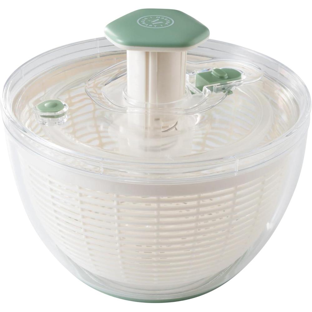 imageMartha Stewart Gulfwind 63 Qt Salad Spinner Fruit Wahser Fruit Washing Bowl with Strainer Vegertable Cleaner Salad Cleaner Lettuce Washer