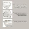 Martha Stewart Covello Stainless Steel Mesh Colander Set 2-Pieces, Silve
