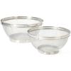 Martha Stewart Covello Stainless Steel Mesh Colander Set 2-Pieces, Silve